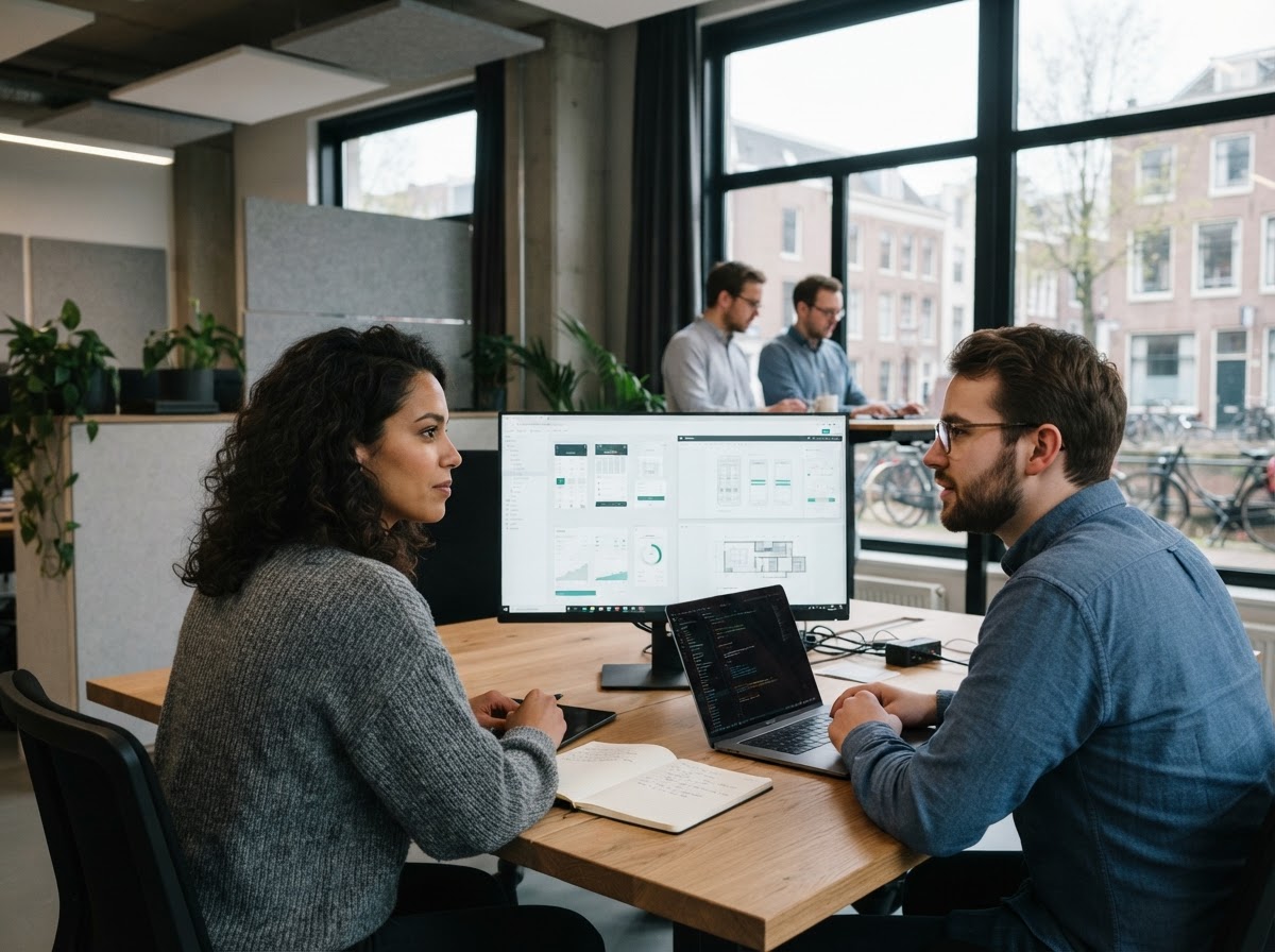 DredeROLLUPETH team dat het analyseplatform ontwikkelt